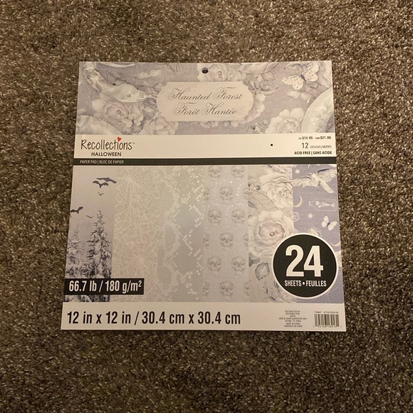 Recollections Halloween Haunted Forest Paper Pad 12 Designs 24 Sheets 12x12 NEW - Picture 1 of 4